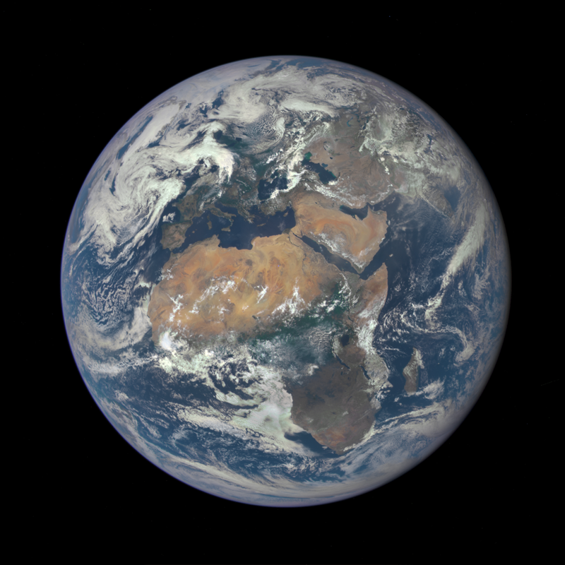 image of Earth taken by a NASA camera on the Deep Space Climate Observatory (DSCOVR) satellite