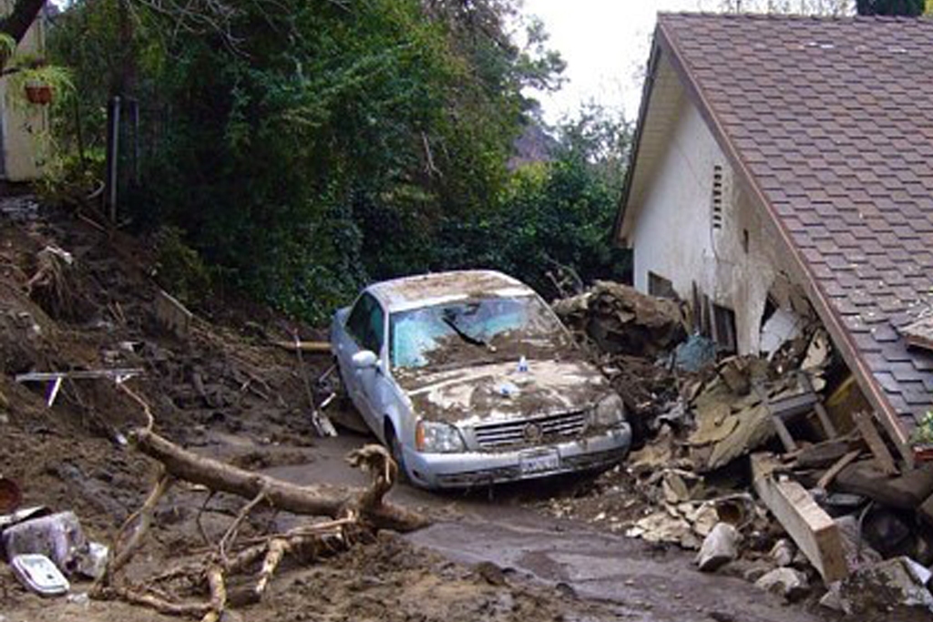 Destructive Forces of Nature | mudslide (Photo Credit: Susan Cannon,  U.S. Geological Survey)