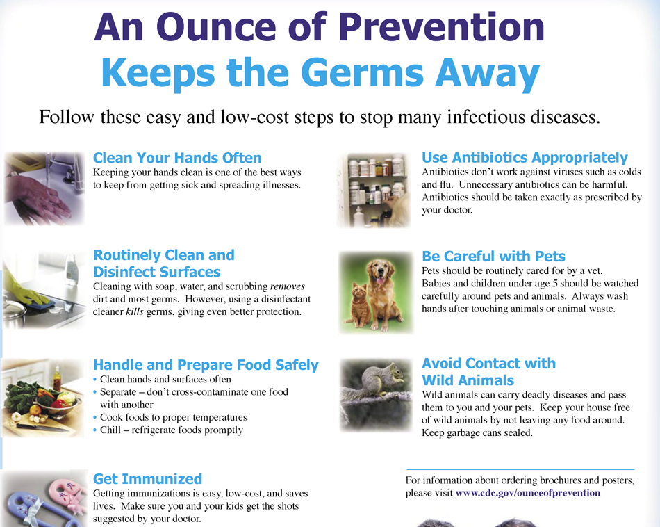 An Ounce of Prevention Keeps the Germs Away