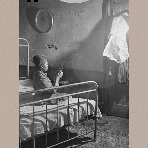 Bedroom. House in Negro slum district. Norfolk, Virginia | Vachon, John, 1914-1975, photographer | Library of Congress Prints and Photographs Division Washington, D.C. 20540 USA | Date Created/Published: 1941 Mar.
