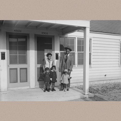 Detroit, Michigan. Typical Negro family at Sojourner Truth homes | Siegel, Arthur S., photographer | Library of Congress Prints and Photographs Division Washington, D.C. 20540 USA | Date Created/Published: 1942 Feb.