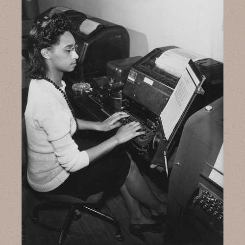 African-American woman teletype operator |  - NARA (National Archives and Records Administration) - 535825 | Date Created/Published: between 06/13/1942 - 09/15/1945