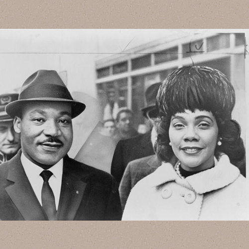 Dr. & Mrs. Martin Luther King Jr., head-and-shoulders portrait, facing front] / World Telegram & Sun photo by Herman Hiller | Library of Congress Prints and Photographs Division Washington, D.C. 20540 USA | Date Created/Published: 1964