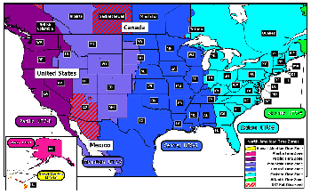 USA time zones